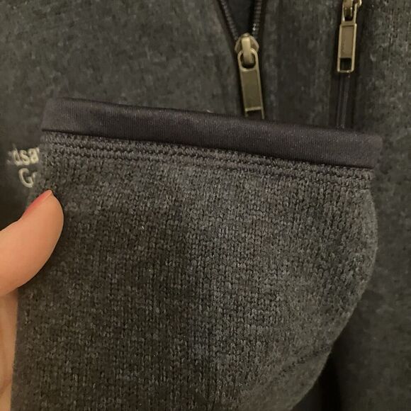 Patagonia Pullover Men Large Blue Better Sweater‎ 1/4 Zip Embroidered EUC - Picture 6 of 11